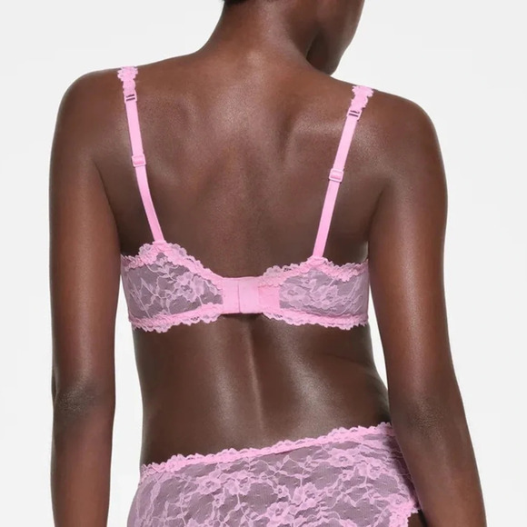 Skims‎ Stretch lace Intimates Underwire Scoop bra Pink BA-SCP-3575 size 46DD - Picture 6 of 8